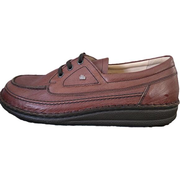 NWOB Mens Finn Comfort Germany Brown Leather London Oxfords Academia Preppy 9 42 - Picture 4 of 11